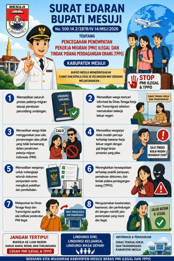 Surat edaran bupati mesuji